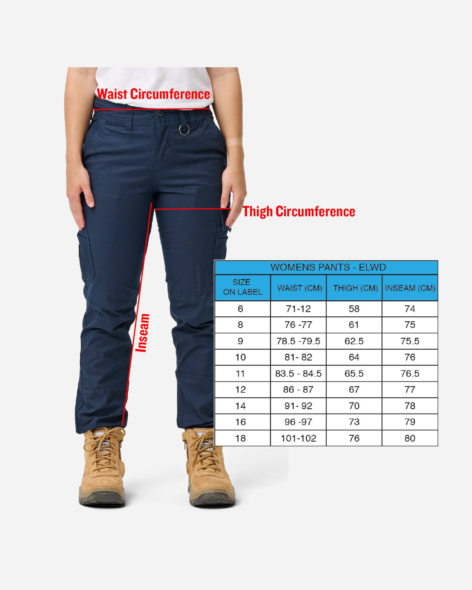 Womens Slim Pant Stone – ELWD WORKWEAR